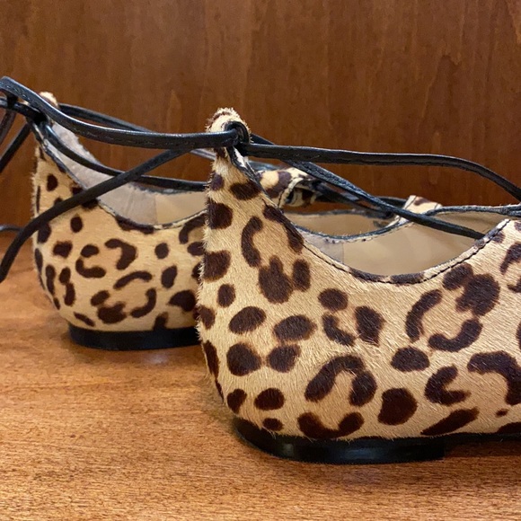 Leopard lace up flat - Picture 5 of 7